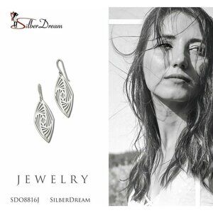 Dangle Earrings 925 Genuine Silver Earrings Jewelry